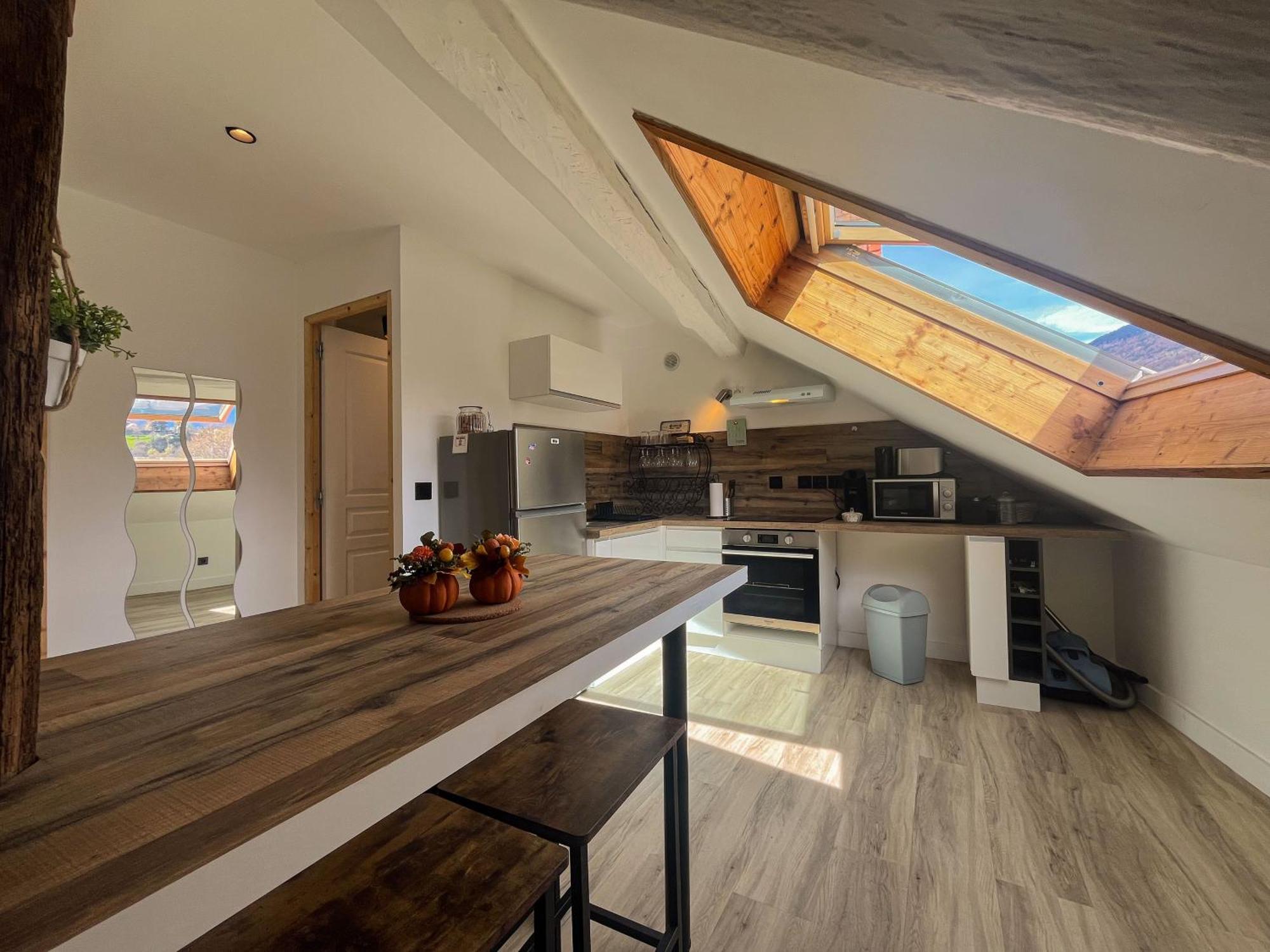 Cocon Sous Les Toits Apartment Albertville Bagian luar foto